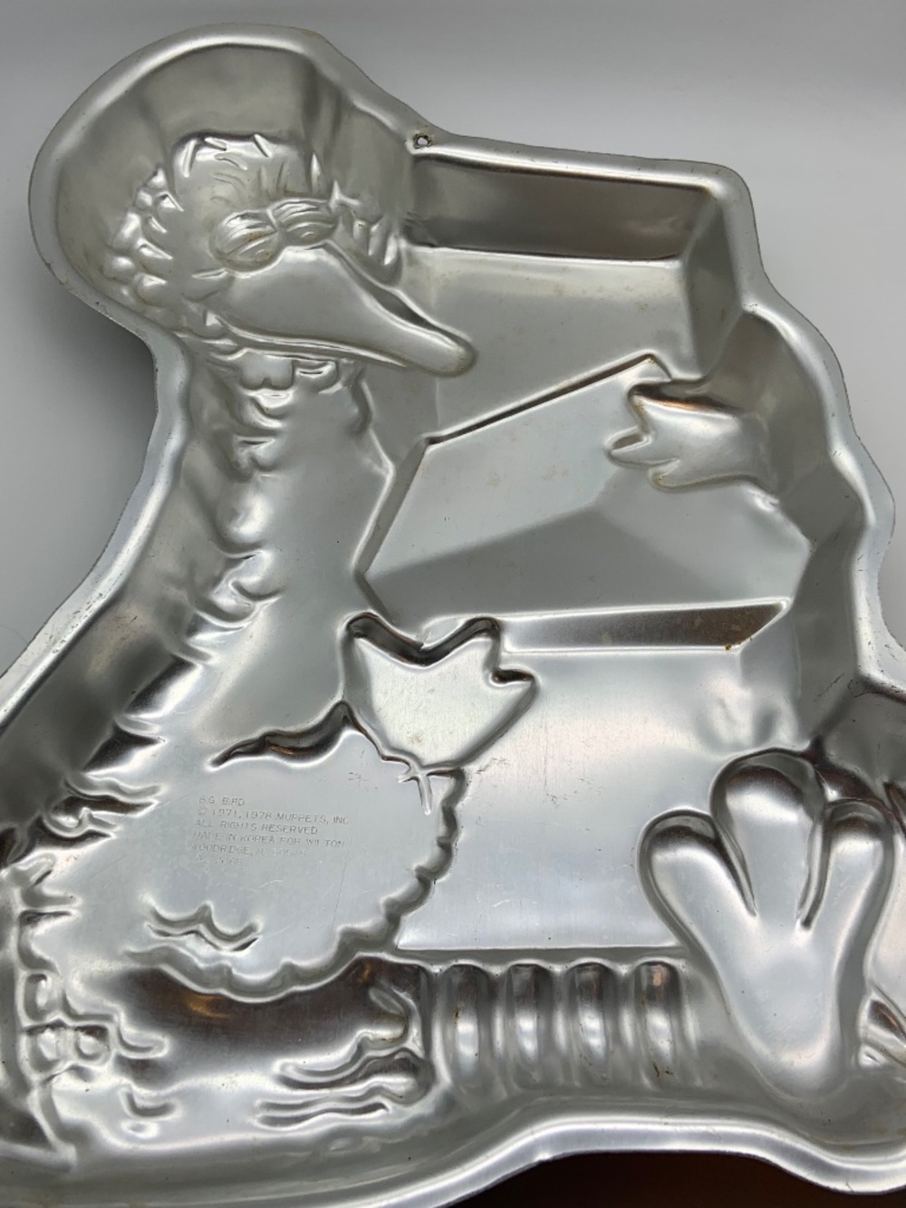Vintage Wilton Sesame Street Character Big Bird Retro Cake Tin Pan 1978